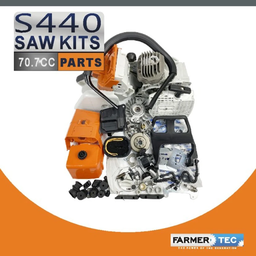 Полный комплект запчастей Farmertec совместимых с Stihl MS440 044 двигатель бензопилы
