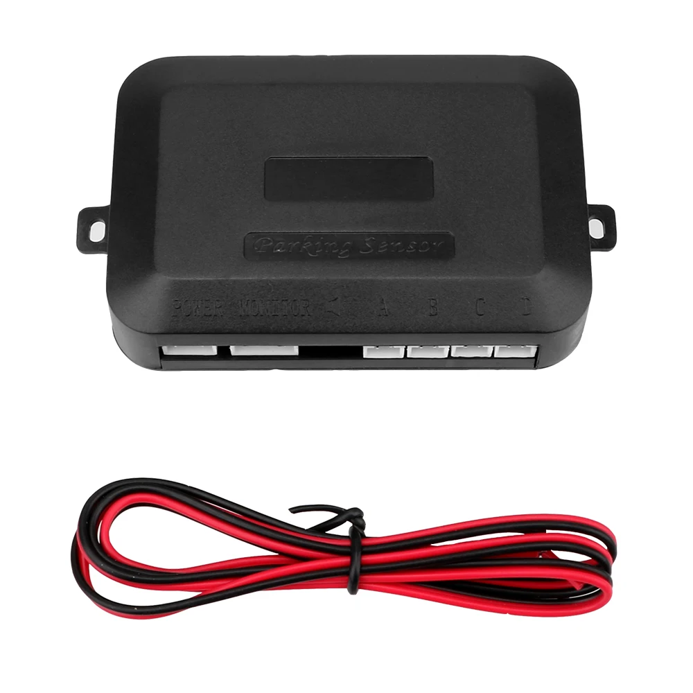 

Auto Car Detector Reverse Backup Radar Monitor System Universal With 4 Sensors Car LED Parking Sensor Parktronic