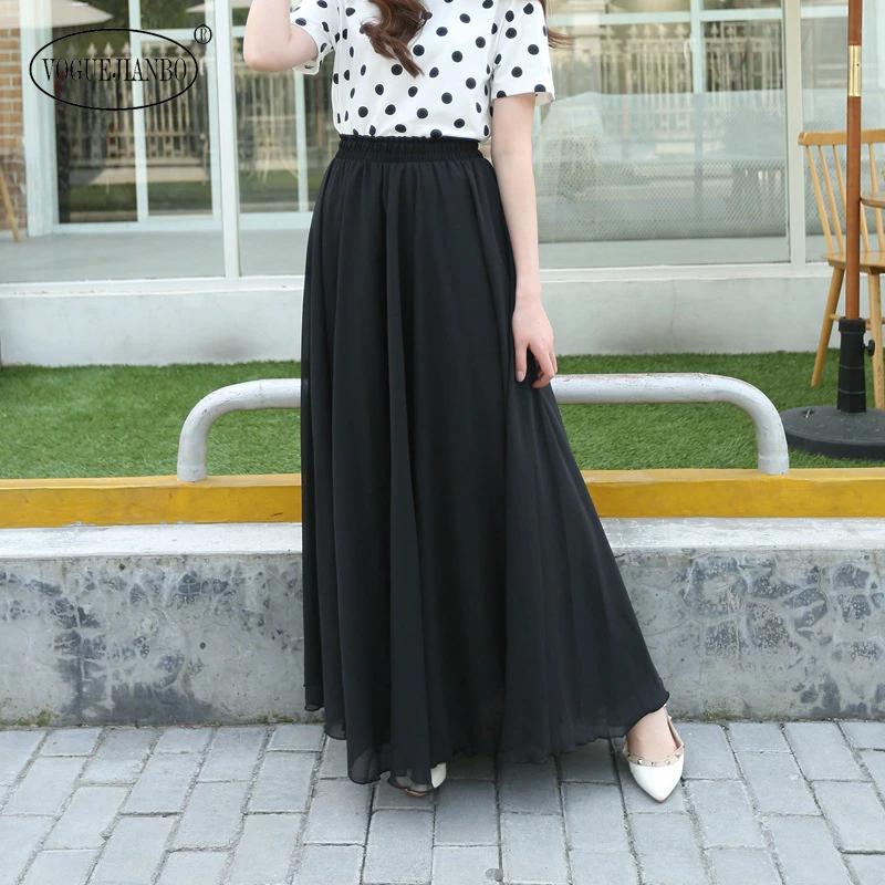 Юбка женская шифоновая в Корейском стиле 2020 | Женская одежда