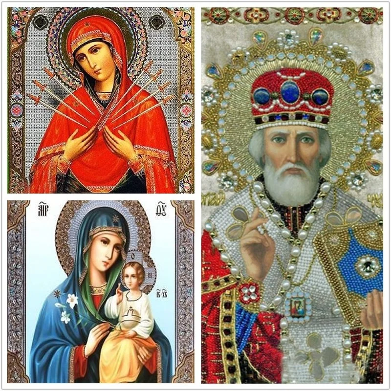 

5d картина Стразы, круглая фигурка, религиозная серия, алмазная вышивка, религия, алмазная смола, алмазная живопись своими руками