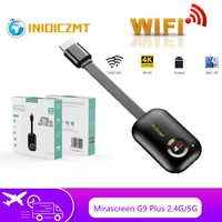 mirascreen g9 plus 2 4g5g 4k miracast wifi for dlna airplay hd tv stick wifi display dongle receiver for ios android phone totv