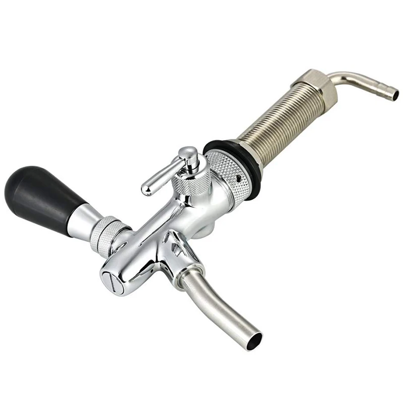 Регулируемый контроль потока хромированный разливный пивной кран G5/8 хвостовик с