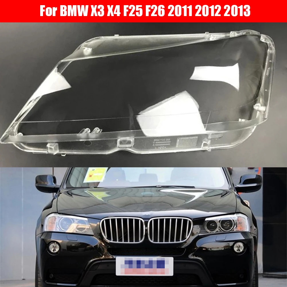 Car Headlight Lens For BMW X3 X4 F25 F26 2011 2012 2013 Car Headlight Headlamp Lens Auto Shell Cover