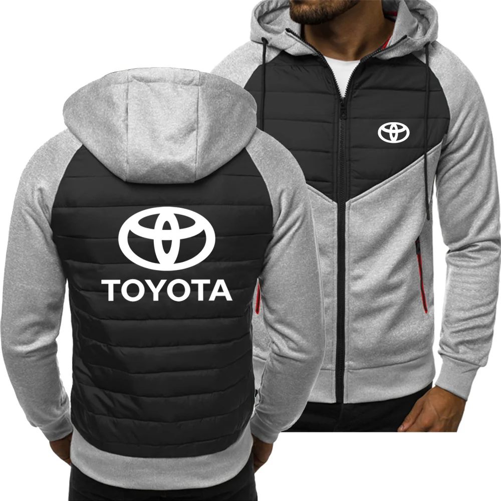 

2021 New Men Alfa Toyota Logo Hoodies Spring Autumn Jacket Casual Sweatshirt Long Sleeve Zipper Hoody