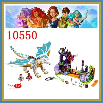 10550 Bela Elves 10549 Dragon Sanctuary строительные блоки DIY Развивающие игрушки совместимы с 41178 друзьями - Цвет: 10550