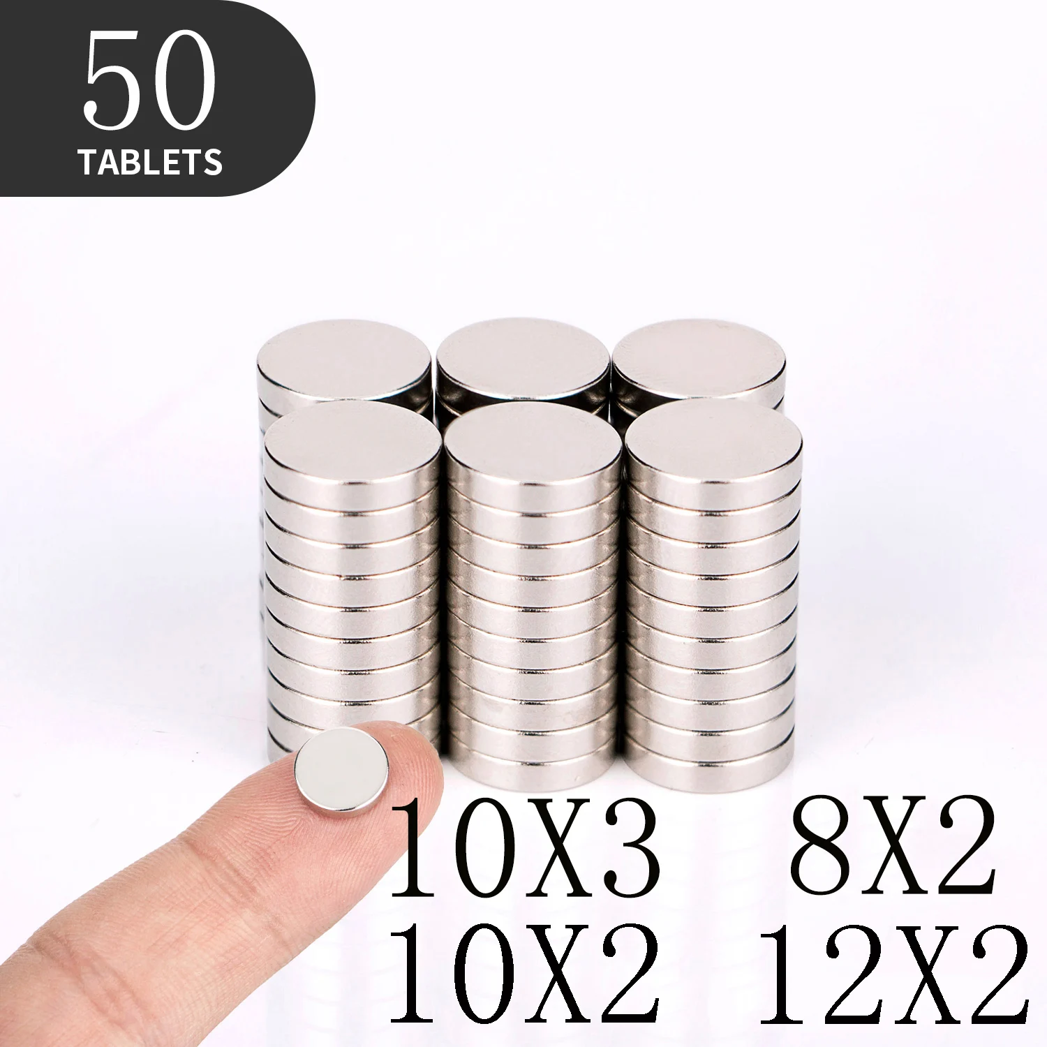 

10 20 50PCS/Lot 8x2 10x2 12x2mm Magnet Strong magnets Rare Earth Neodymium Magnet Hot Round Magnet Small Round Magnet