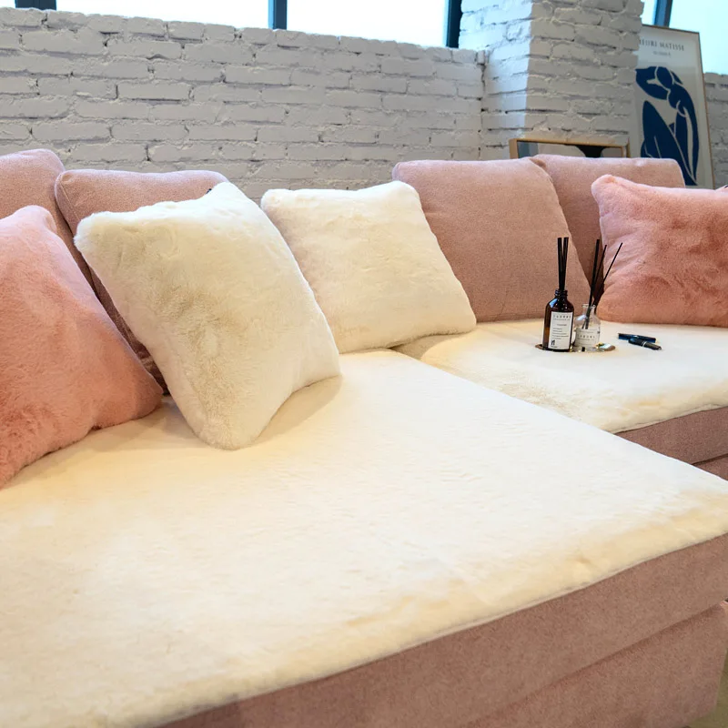 Чехол для дивана из плотной плюшевой ткани нескользящий чехол в европейском