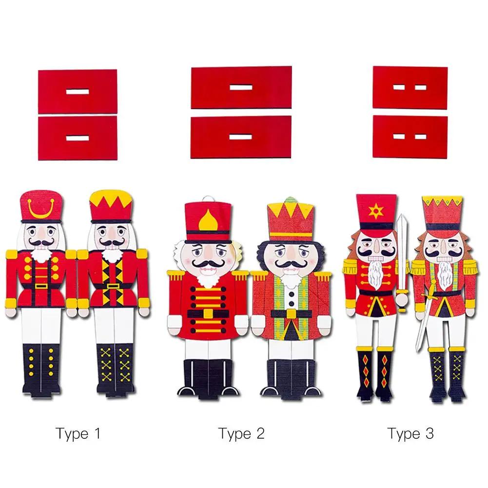 2 шт./упак. 2020 Новое Рождественское украшение Щелкунчик кукольные орнамент