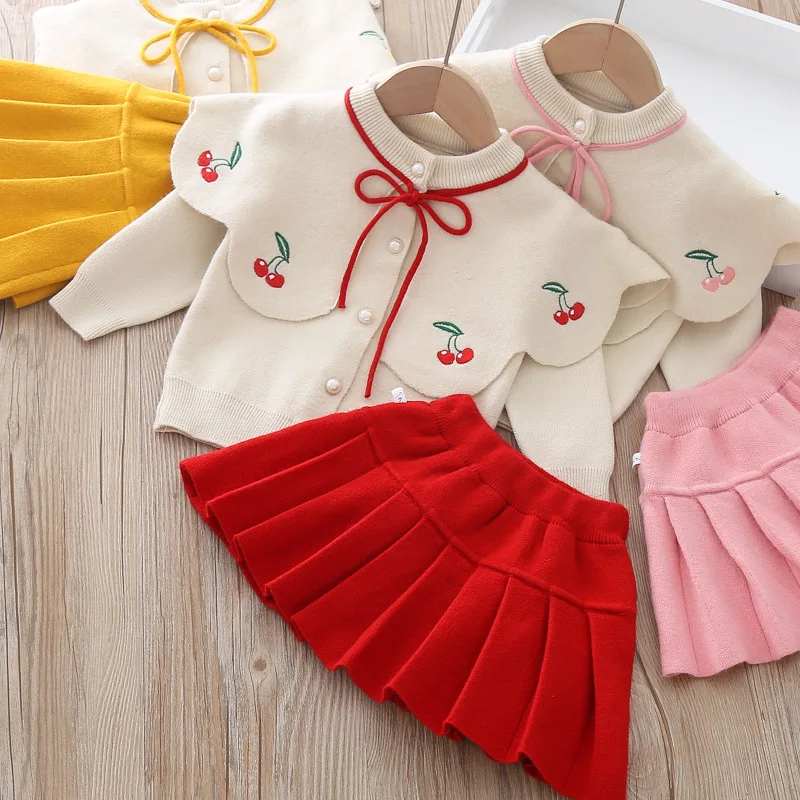 2020 новые комплекты осенней одежды для девочек детская одежда свитер костюм с