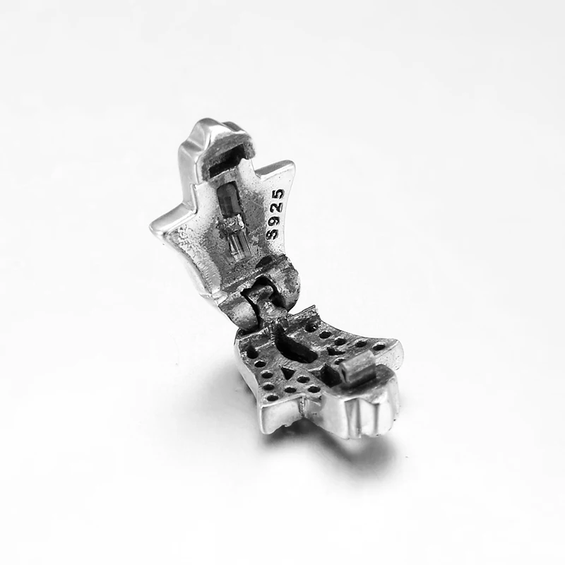 Новинка 2019 бусы-Клипсы из стерлингового серебра 925 пробы с ослепительным