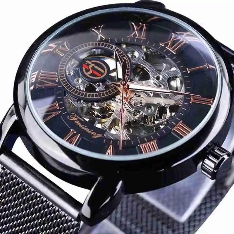 

forsining Fusini A099 skeleton mechanical watch