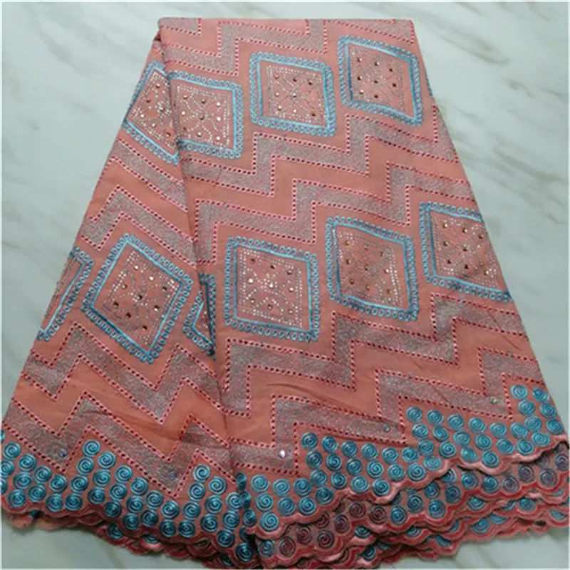 

France Swiss Voile Laces High Quality African Swiss Voile Lace 100% Cotton Fabric Royal Blue Voile Lace In Switzerland Lace