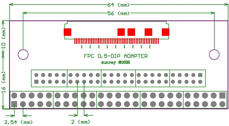 Плоская кабельная трансферная пластина FPC/FFC напрямую вставляется сделай сам