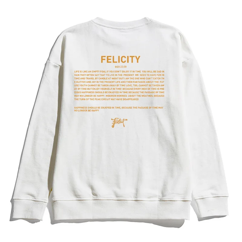 Высококачественная Мужская толстовка Подростковая типографская печать хлопок