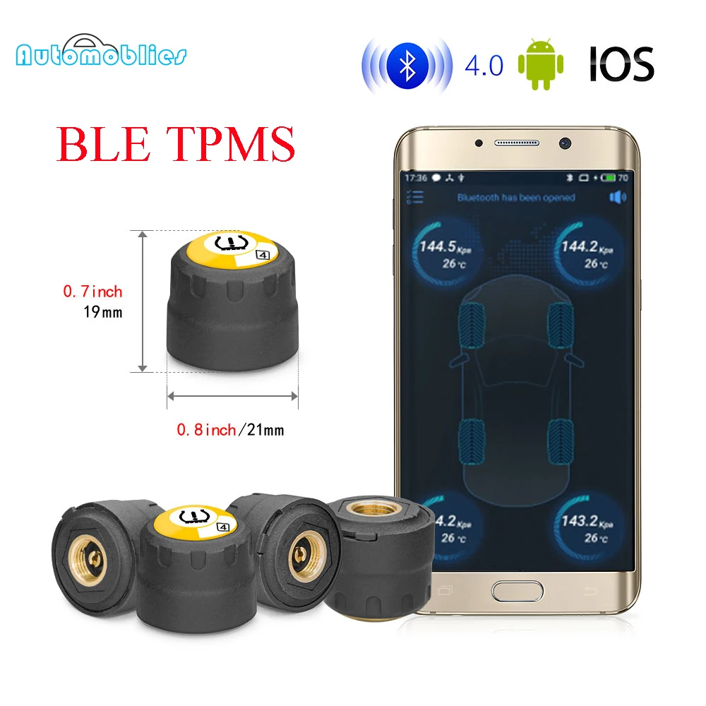 Система контроля давления в шинах BLE TPMS Bluetooth 4 0 с приложением для низкого