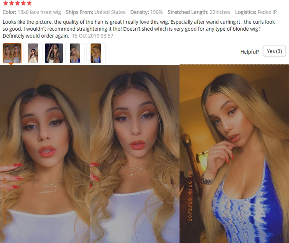 Бразильские волосы remy, парик на кружеве, волнистые, Омбре, блонд, выделяет цвет, плотность 180%, средняя часть, предварительно выщипанная, Dream beauty