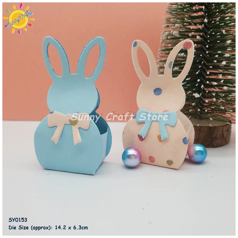 

Bunny Box Metal Cut Dies for Journal Material Scrapbooking Folder Cardmaking Embossing Album Greet Photo PaperDIY Rabbit Stencil