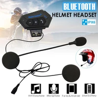 motorcycle bluetooth 4 2 helmet intercom wireless hands free telephone call kit stereo anti interference interphone music player