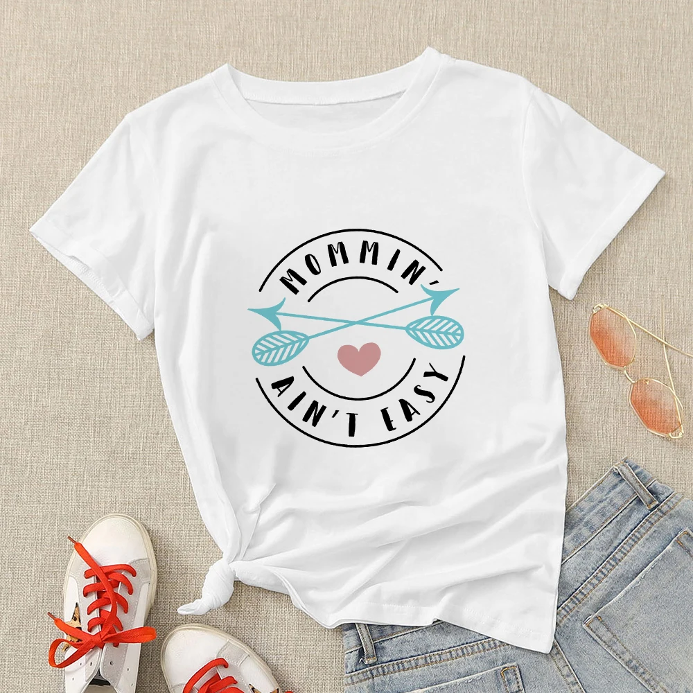 Mommin Ain't Easy футболка Femme летние трикотажный топ Tumblr Mujer 90s благополучия большого