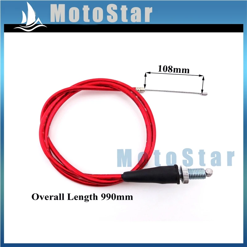 Красный газовый дроссельной заслонки 990 мм кабель для китайского питбайка