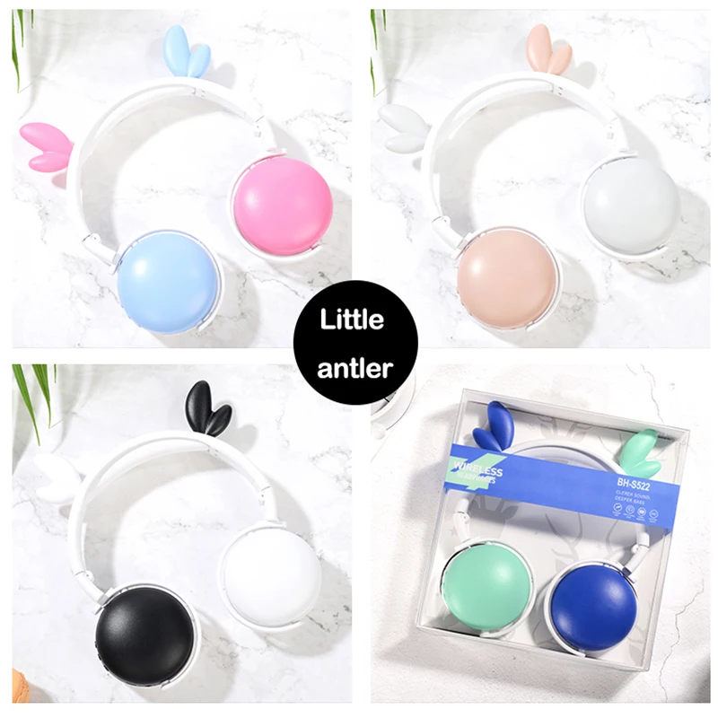 

Deer Ears Lite devil ears Cat Ear Bluetooth Headphone wireless headset LED Flashing for cosplay music