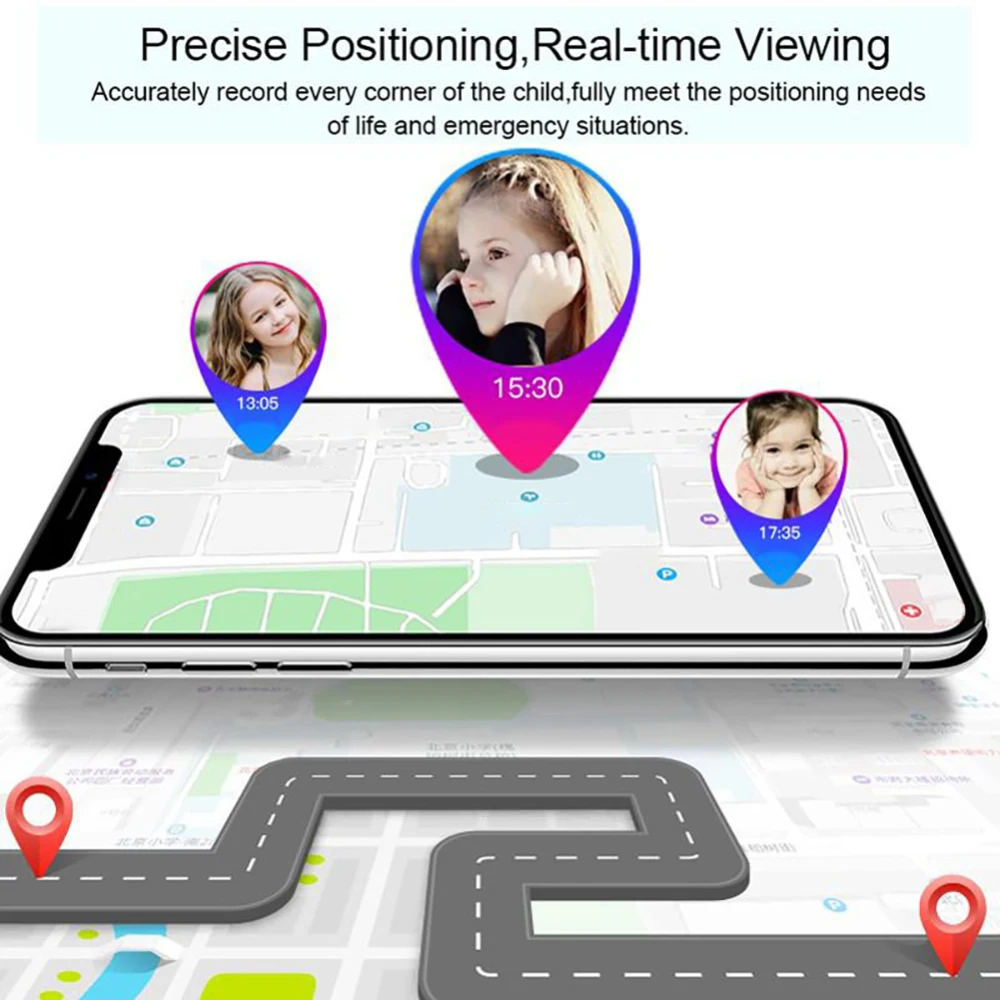 Смарт часы LBS Post Voice Chat Anti Lost наручные Детские SIM телефон камера SOS с емкостным
