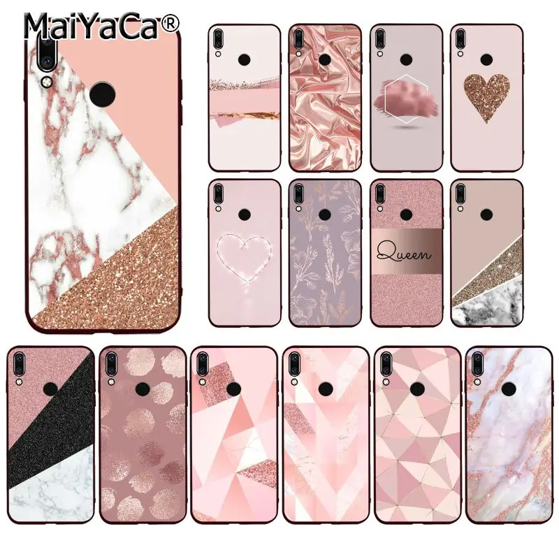 MaiYaCa Золотой Розовый блестящий чехол для телефона Huawei P20 P30 P20Pro P20Lite P30Lite P Smart P10 9lite |