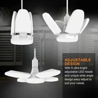 48 Вт 52 светодиода E27 складной гаражный светильник, светодиодный гаражный светильник, деформируемый потолочный светильник s Shop светильник для цеха