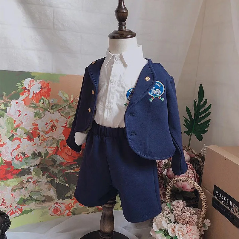 Коллекция 2019 года зимняя детская одежда в испанском стиле куртки и рубашки штаны