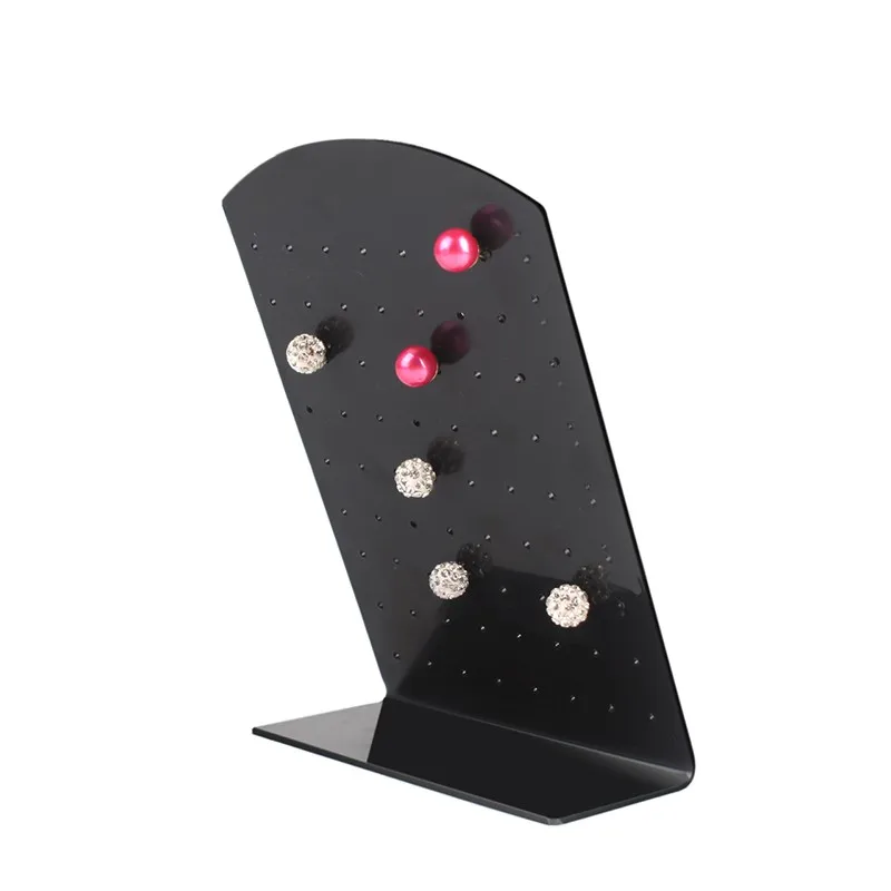 Ear Stud Small Display Stand Fashion Black White Jewelry Tool Showcase Light Convenience Earrings Rack | Украшения и аксессуары