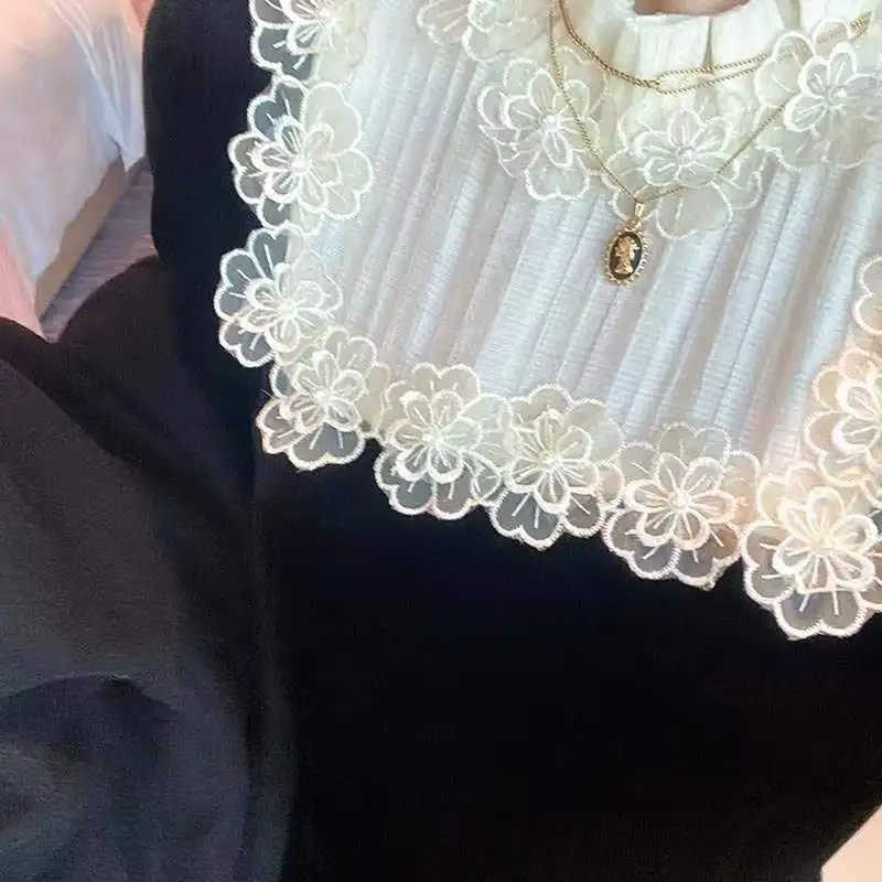 Весеннее Приталенное кружевное вечернее платье Woherb женское цельное французское