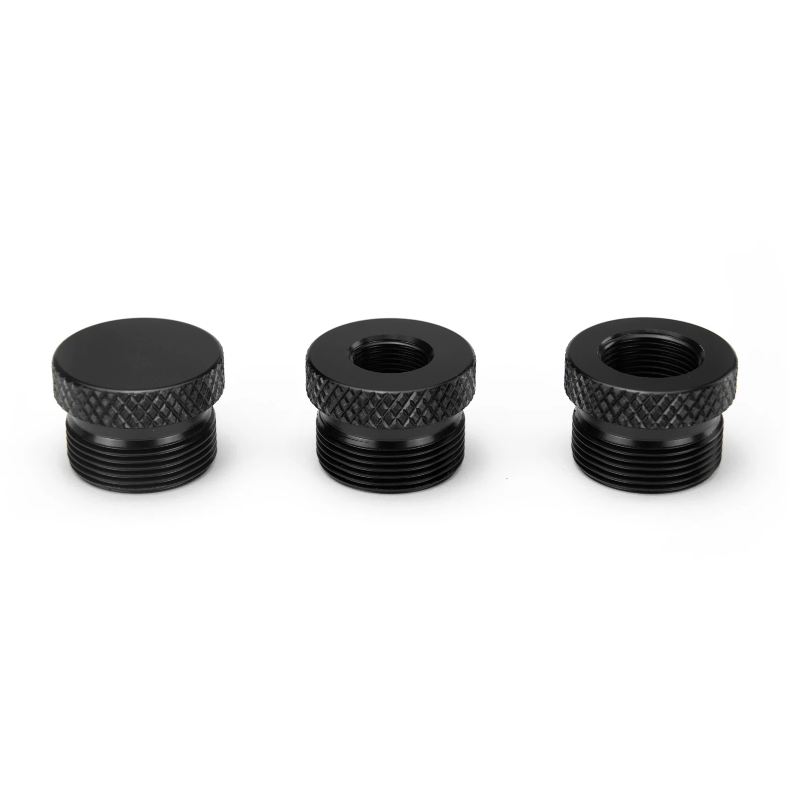 

Aluminum / Stainless Steel Single Core 1/2-28 + 5/8-24 cap, 6''L 1.063" OD 0.3'' Hole Car Tube Monocore Cleaning .22 5.56