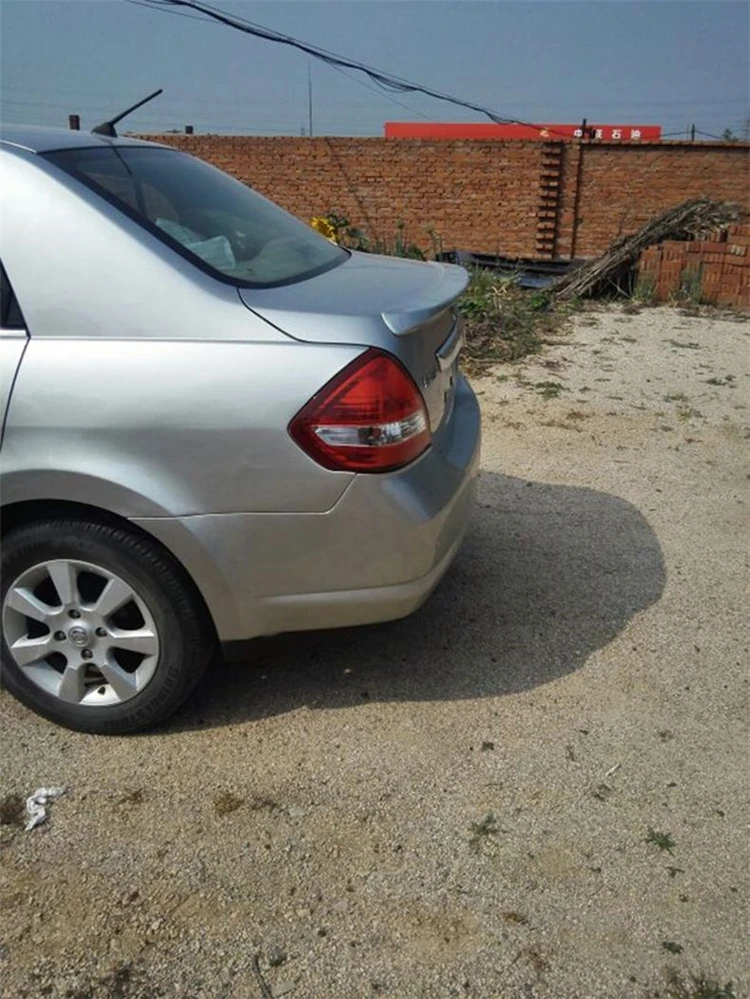 Спойлер для nissan tiida sedan 2011 2015 заднее крыло из АБС пластика задний спойлер