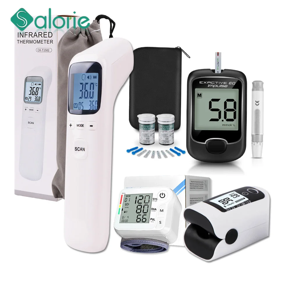 Набор инфракрасных термометров пульсоксиметр для измерения уровня насыщения