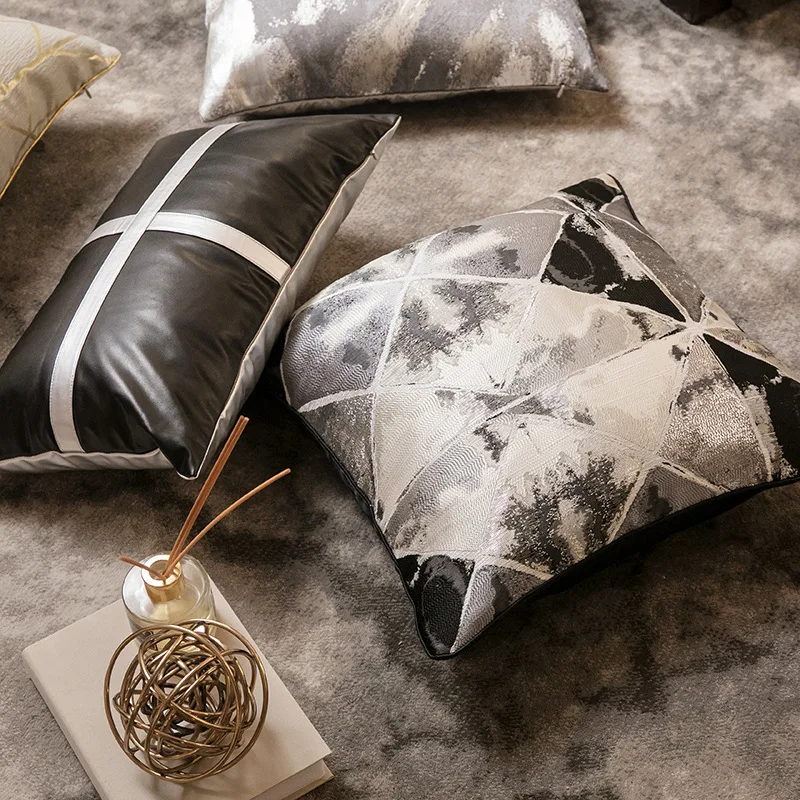

Luxury Pillow Cover Modern Geometric Abstract Style Cushion Cover Decorative Pillowcase Throw Pillow Covers for Sofa Seat P82