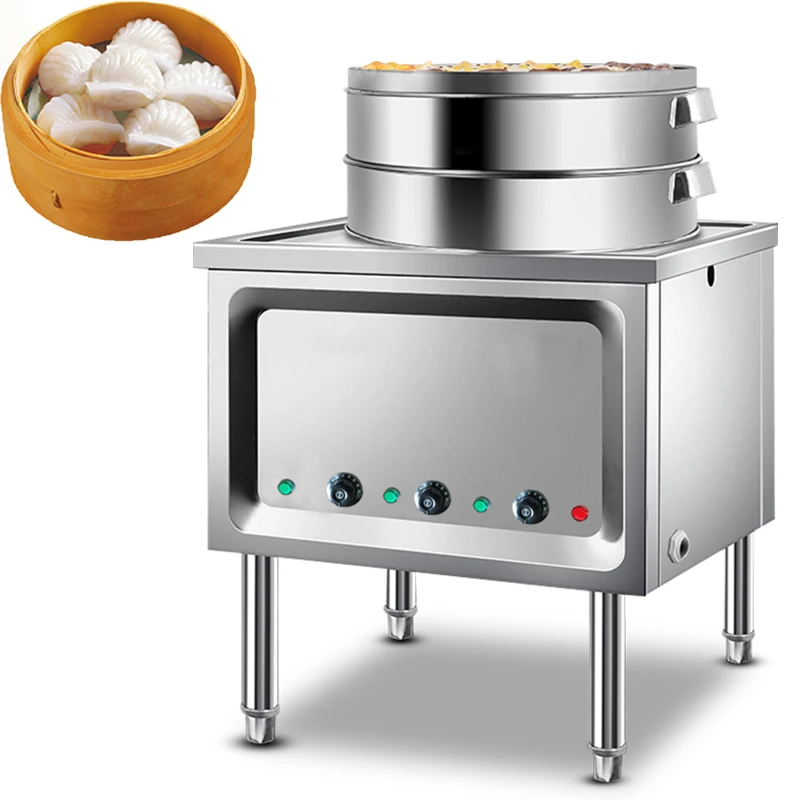 

220V Commercial Steam Bag Furnace Gas Steamed Bun Stove Energy Saving King Intestinal Powder Stainless Steel Working Equipment