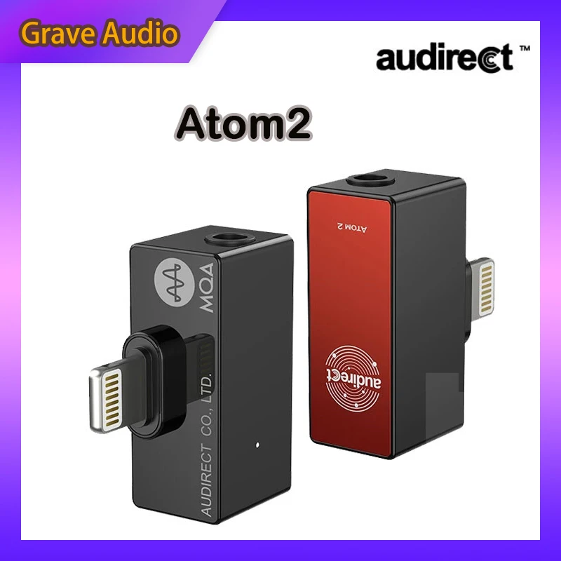 Портативный усилитель Hilidac Audirect Atom2 MQA HiFi USB DAC/AMP ES9281AC DSD512 32 бит/768 кГц Type C/ Lightning Atom 2 |