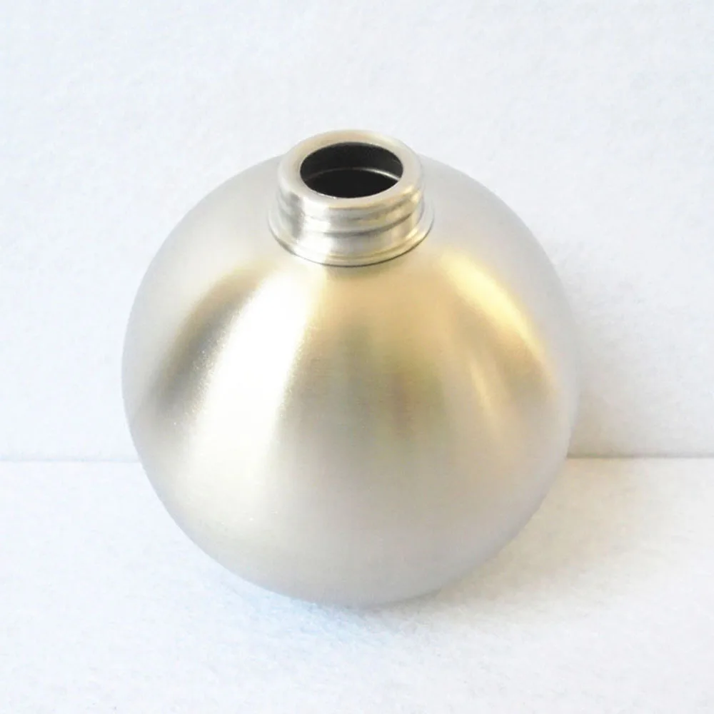 

Spherical Stainless Steel Hand Liquid Soap Dispenser Manual Metal Bathroom Plastic Bottle Kitchen Sink Replacement Home Hotel