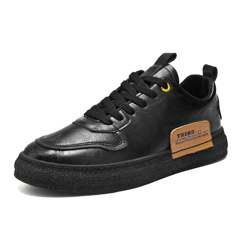 

2021 Spring New Korean Men's Fashion Casual Breathable Sneakers Fashion White Shoes Low-top Lace-up Men's Shoes