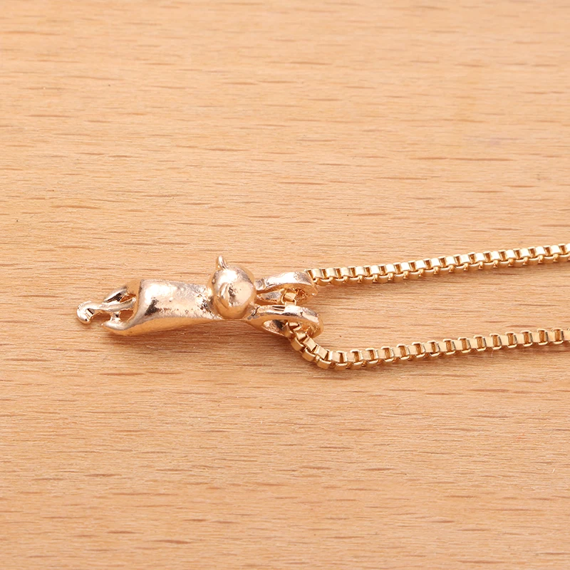 Ожерелье с подвеской Кот на Луне длинная цепочка шею бижутерия|long chain|cat fashionpendant cat