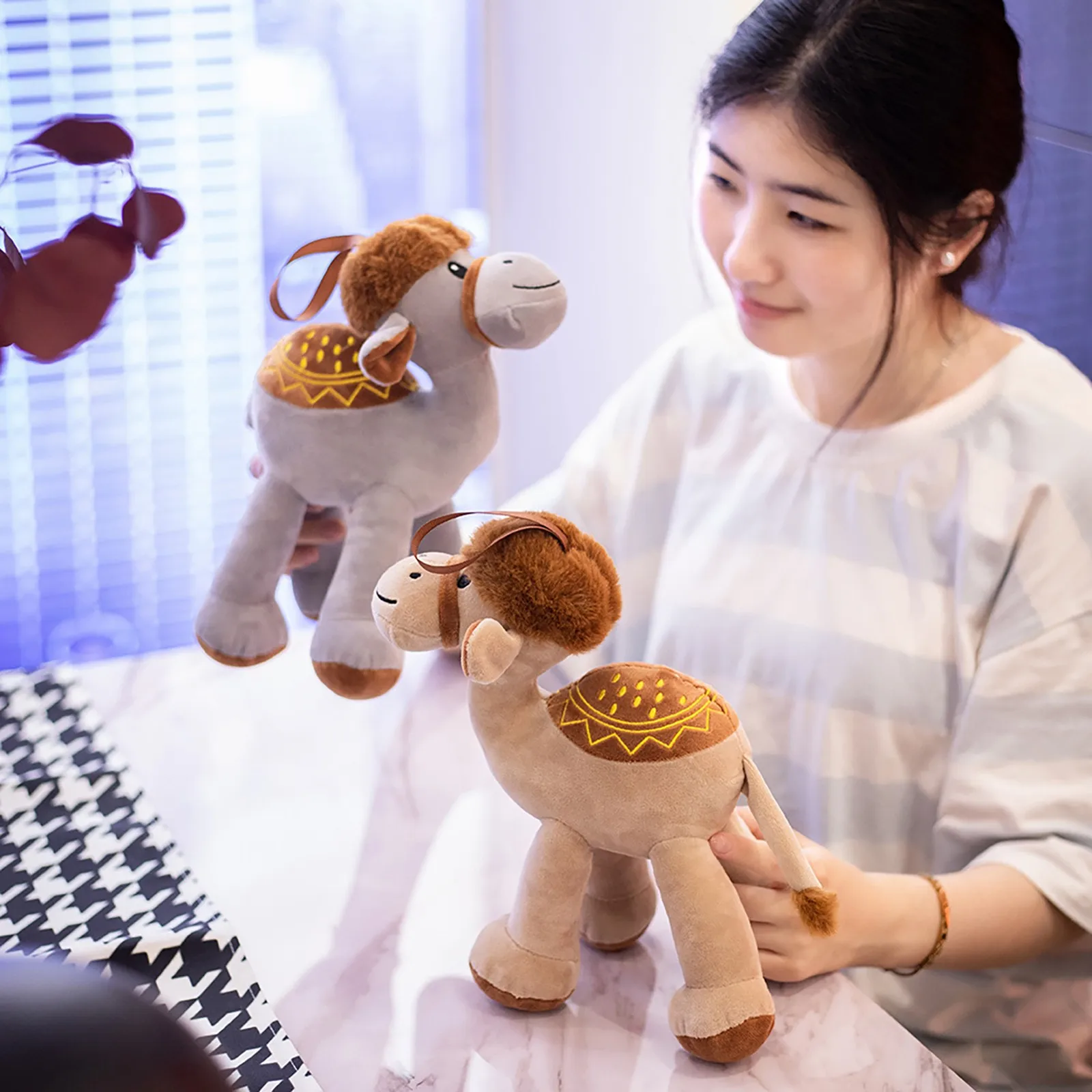 Плюшевая кукла-животное искусственная игрушка имитация кролика милая плюшевая