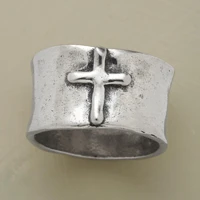 vintage cross rings for women boho antique silver color plated statement punk rock men finger ring fashion jewelry gift