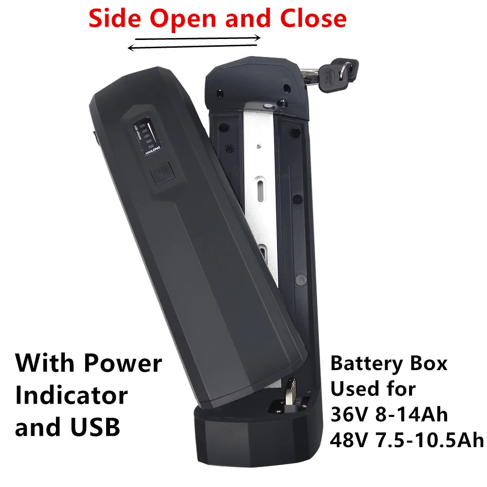 Оригинальный батарейный отсек 36 В 48 для электровелосипеда Hailong 2 боковой открытый