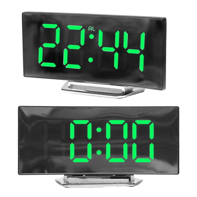 

LED Digital Alarm Clock Table Electronic Desktop Table Alarm Clocks For Kids Bedroom Square Rectangle Snooze Function Home Decor