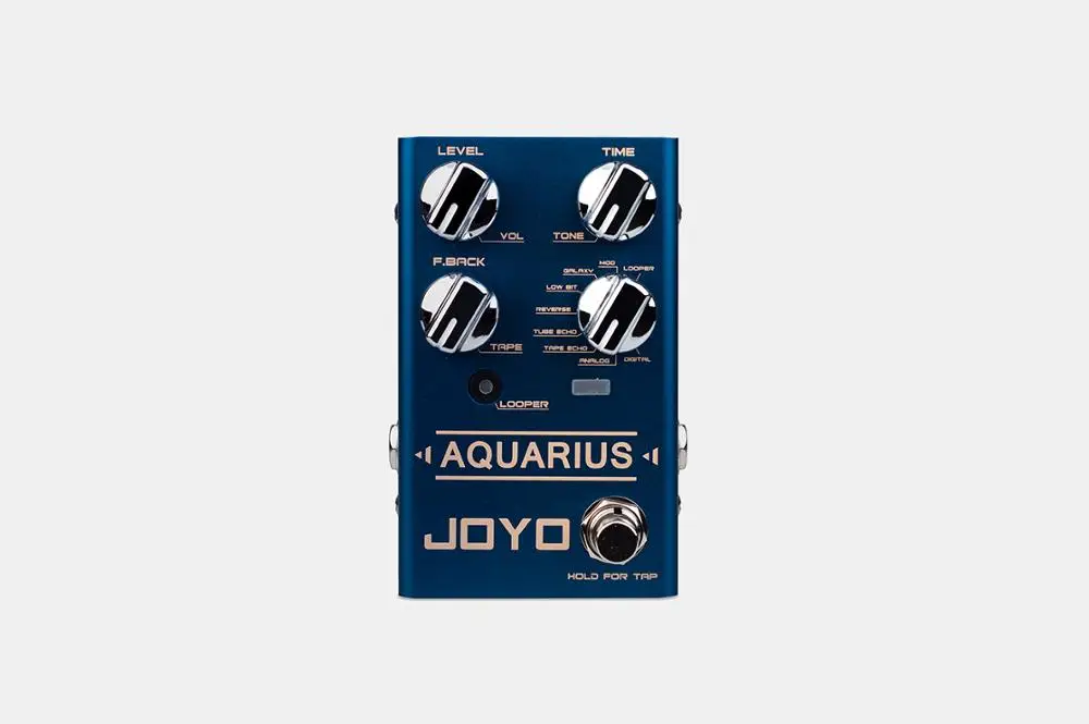 JOYO R 07 AQUARIUS Delay + LOOPER Multi Guitar Effect Pedal Multieffects с 8 цифровыми эффектами