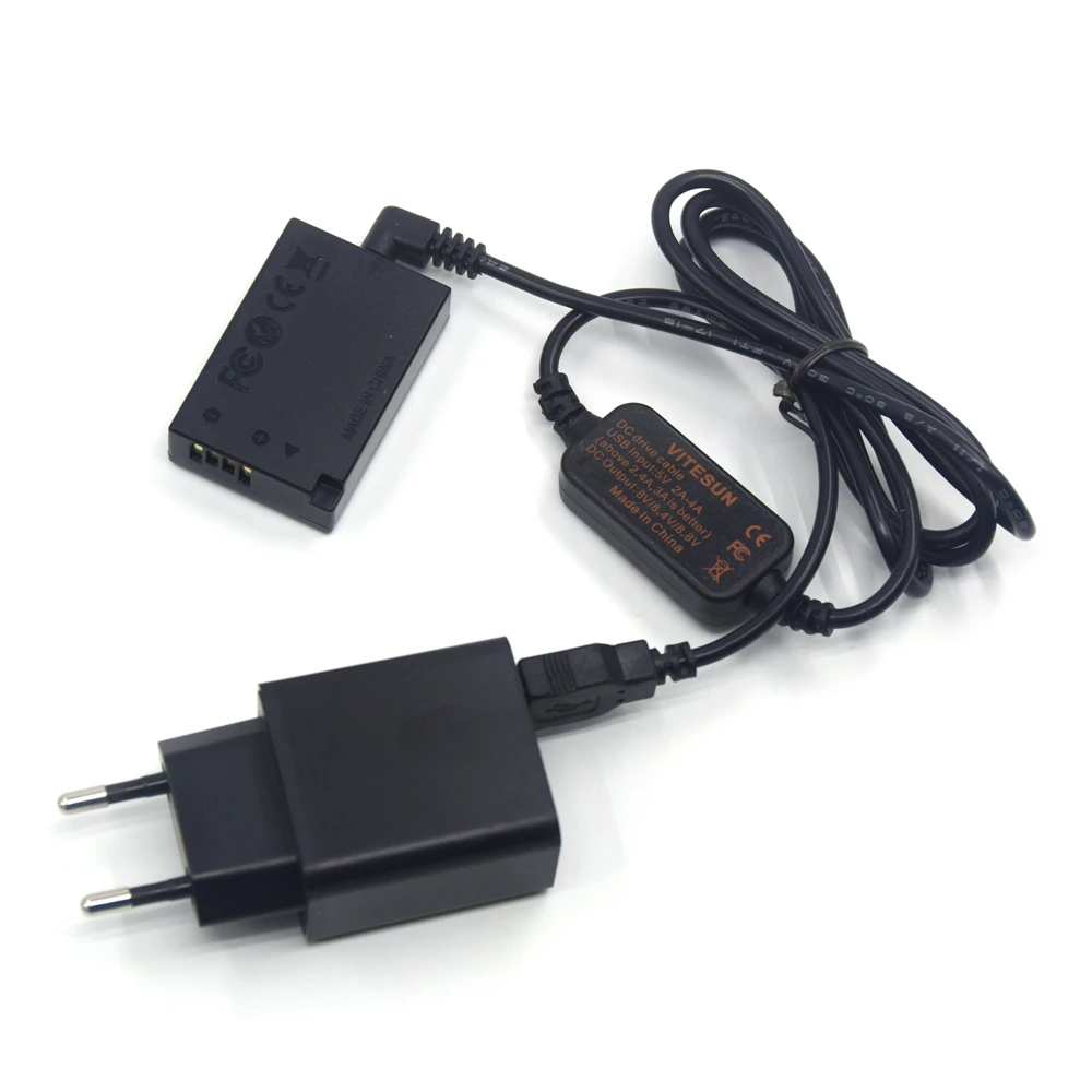 USB кабель адаптер для внешнего аккумулятора с быстрой зарядкой|battery coupler|canon dc