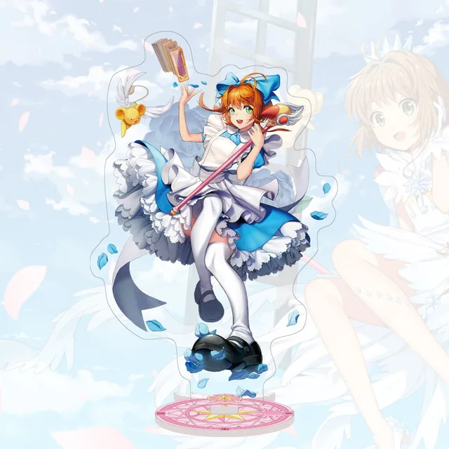 Аниме Cardcaptor искатель карт Sakura Li Shaoran прозрачная карта акриловая подставка фигурка настольное украшение Коллекция Модель игрушки Косплей Кукла