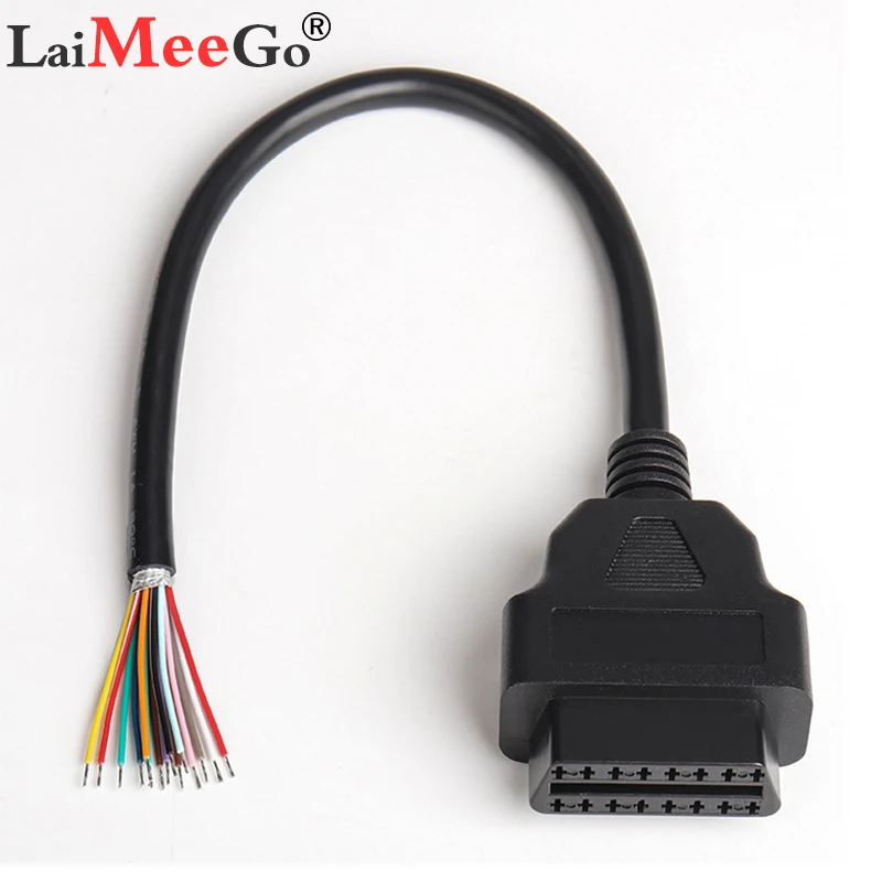 30 см 16 контактный Автомобильный диагностический интерфейс адаптер OBD 2 OBD2 16pin
