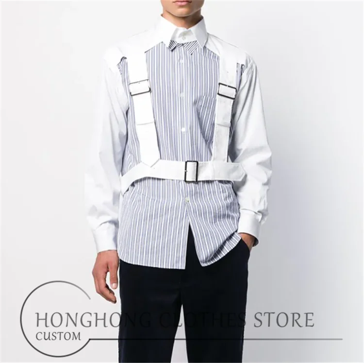 Новая модная мужская повседневная рубашка на заказ все сезоны с длинными