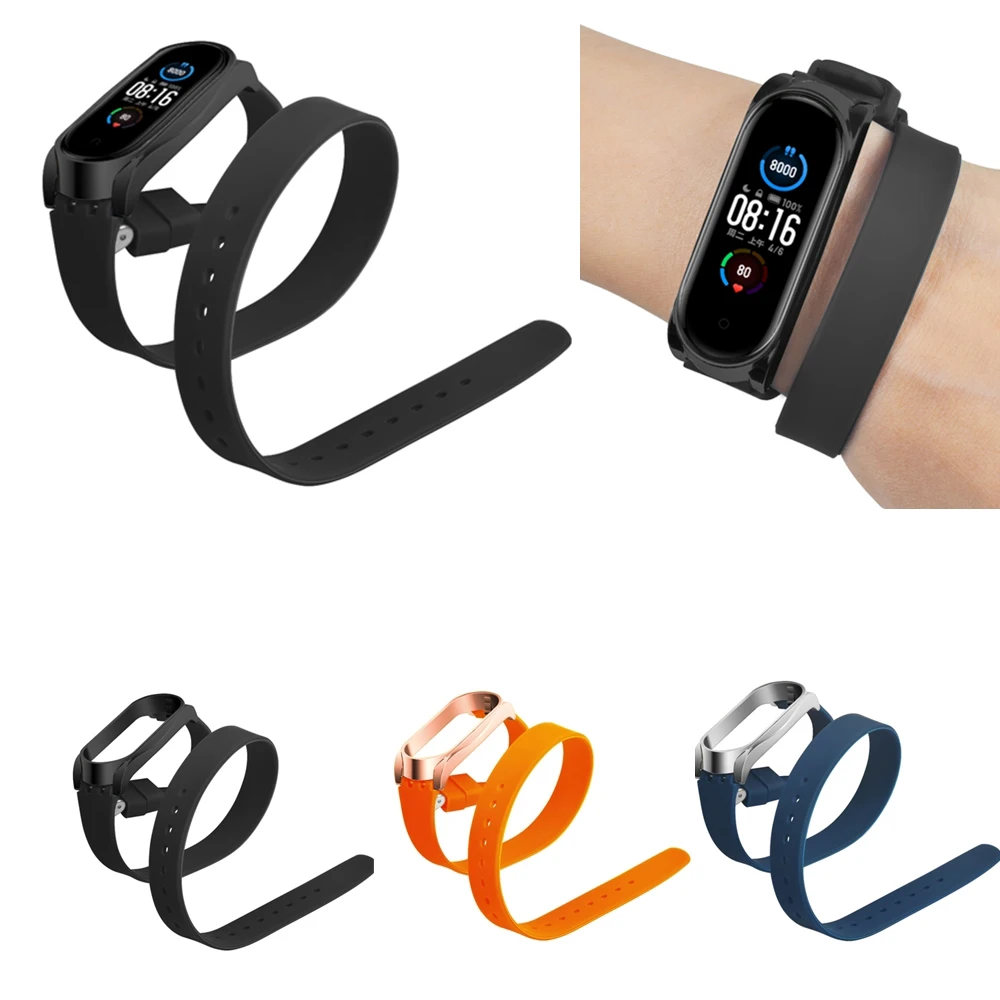 Ремешок для mi band 5 спортивный браслет длинный силиконовый сменный Браслет Xiaomi Mi
